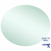 Thermogroup Cody Polished Edge Oval Mirror - 900x750mm Glue to Wall